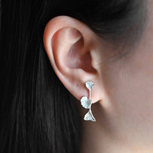 Load image into Gallery viewer, Coralized Mismatched Bar Earrings