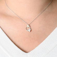 Load image into Gallery viewer, Coralized Circle Frame Necklace