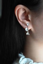 Load image into Gallery viewer, Coralized Mismatched Bar Earrings