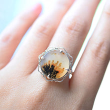 Load image into Gallery viewer, Big Mandala Dendritic Agate Ring
