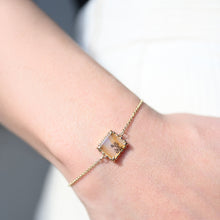 Load image into Gallery viewer, Dendritic Agate Bracelet in Yellow Gold