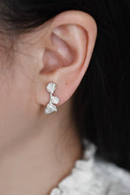 Load image into Gallery viewer, Coralized Mismatched Bar Earrings