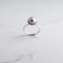 Load image into Gallery viewer, Large Eden Solitaire Pearl Ring