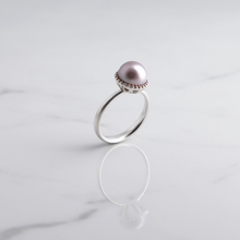 Load image into Gallery viewer, Large Eden Solitaire Pearl Ring