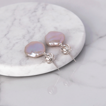 Load image into Gallery viewer, Eden Keshi Pearl Round Earrings