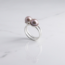 Load image into Gallery viewer, Eden Twin Pearl Ring