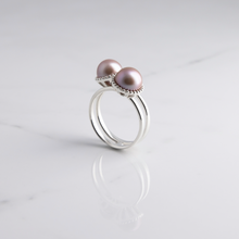 Load image into Gallery viewer, Eden Twin Pearl Ring