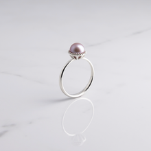 Load image into Gallery viewer, Small Eden Solitaire Pearl Ring
