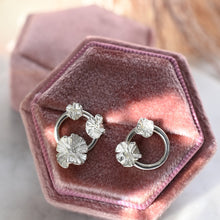 Load image into Gallery viewer, Coralized Asymmetrical Circle Studs