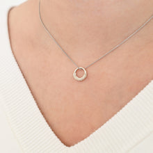 Load image into Gallery viewer, Coralized Textured Circle Necklace
