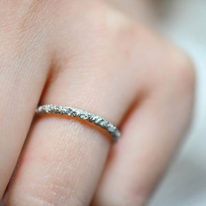 Coralized Textured Band Ring