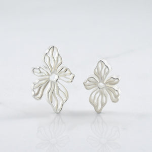 Small Quilled Garden Flower Earrings