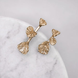 Coralized Mismatched Bar Earrings