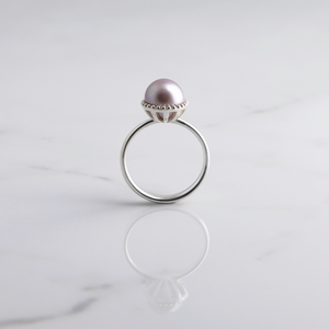 Large Eden Solitaire Pearl Ring
