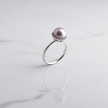 Load image into Gallery viewer, Large Eden Solitaire Pearl Ring
